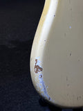 1974 Fender Stratocaster Olympic White Guitar (Non-Original Nut+Saddle Arms, Pickup)