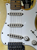 1974 Fender Stratocaster Olympic White Guitar (Non-Original Nut+Saddle Arms, Pickup)