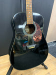 Hondo H124B Black Acoustic Guitar