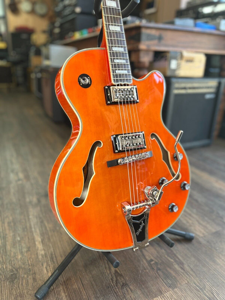 2017 Epiphone Emperor Swingster in Orange with Bigsby (with Original H ...