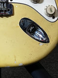 1974 Fender Stratocaster Olympic White Guitar (Non-Original Nut+Saddle Arms, Pickup)