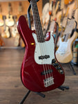 1998 Squier Jazz Bass Candy Apple Red Bass Guitar (Crafted in Korea)