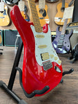 1994 Squier Stratocaster (HSS, Made in Korea) Red Electric Guitar