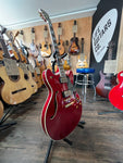 2009 Washburn HB35 Semi-Hollow Body (Cherry Red, with Hard Case) Electric Guitar