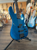 1980's Charvel Model 2B P/J in Blue Electric Bass Guitar