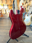 1998 Squier Jazz Bass Candy Apple Red Bass Guitar (Crafted in Korea)