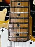 1974 Fender Stratocaster Olympic White Guitar (Non-Original Nut+Saddle Arms, Pickup)