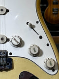 1974 Fender Stratocaster Olympic White Guitar (Non-Original Nut+Saddle Arms, Pickup)