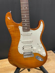 Fender Select USA Stratocaster Electric Guitar in Flamed Rosewood Honeyburst