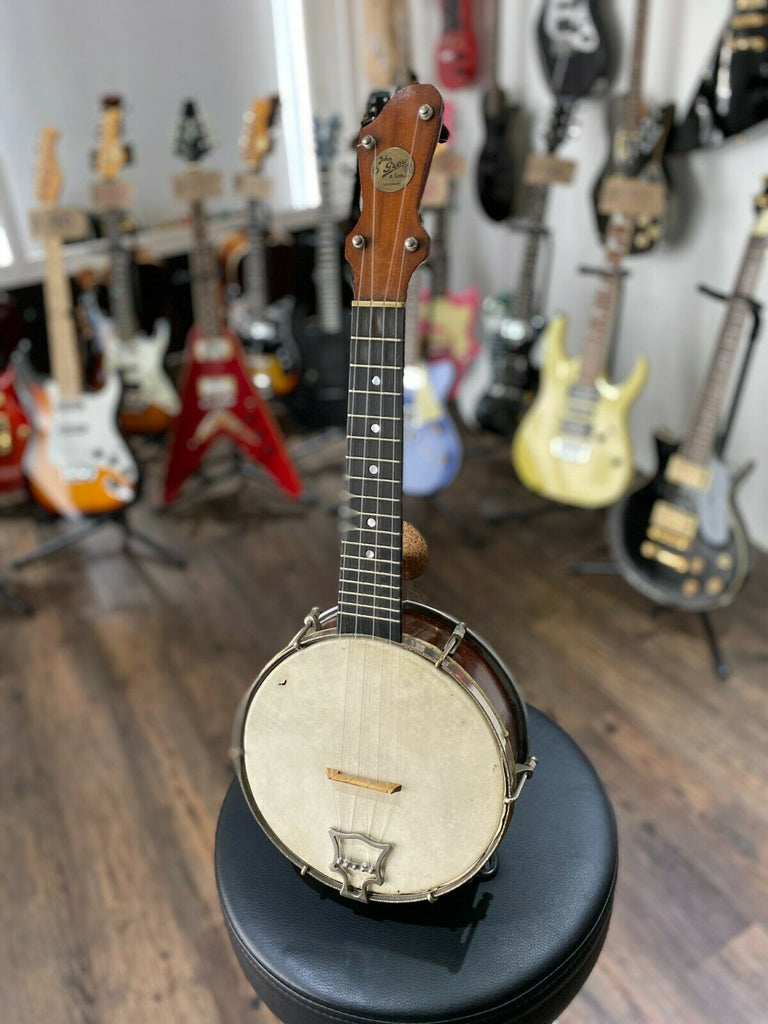 Vintage John Grey & Sons Banjolele Made England, Banjo, Uk – Guitars Co.