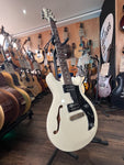 2017 PRS S2 Mira Semi-Hollow Electric Guitar in Antique White (with Case)