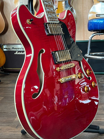 2009 Washburn HB35 Semi-Hollow Body (Cherry Red, with Case) Elect – Life Guitars Co.