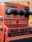 DigiTech Main Squeeze Compressor/Sustainer Guitar Effects Pedal