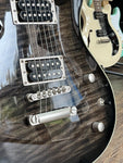 Shine SIL-510 BK HH in Black with F-Hole Electric Guitar