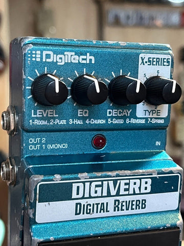 Digitech Digiverb U73381 (Digital Reverb) Guitar Effects Pedal