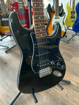 Squier Fat Strat (HSS) Stratocaster Electric Guitar in Black Sparkle