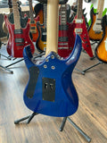 Maverick F1 Superstrat Electric Guitar with Floyd Rose in Dark Blue