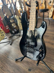 2021 Squier PJ in Black Bass Guitar (with Soft Case)