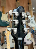 Shine SIL-510 BK HH in Black with F-Hole Electric Guitar