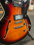 2022 Harley Benton HB-35Plus Vintage Burst, formally owned by Dave Knopfler