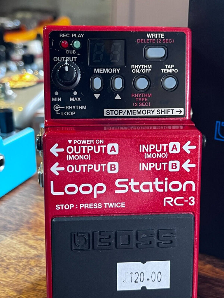 Boss RC-3 Loop Pedal (with Box) for Electric Guitar – Life Guitars Co.